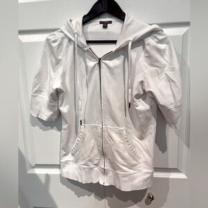 Jacob White Zip-Up Hoodie Jacket